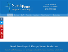 Tablet Screenshot of northpennpt.com